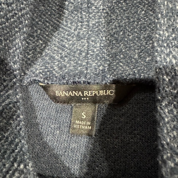 Dark Blue Banana Republic Mock Neck Sweater Turtleneck‎ S Cotton Blend EUC - Picture 3 of 7